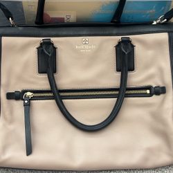 Kate Spade Hand Bag Beige And Black 