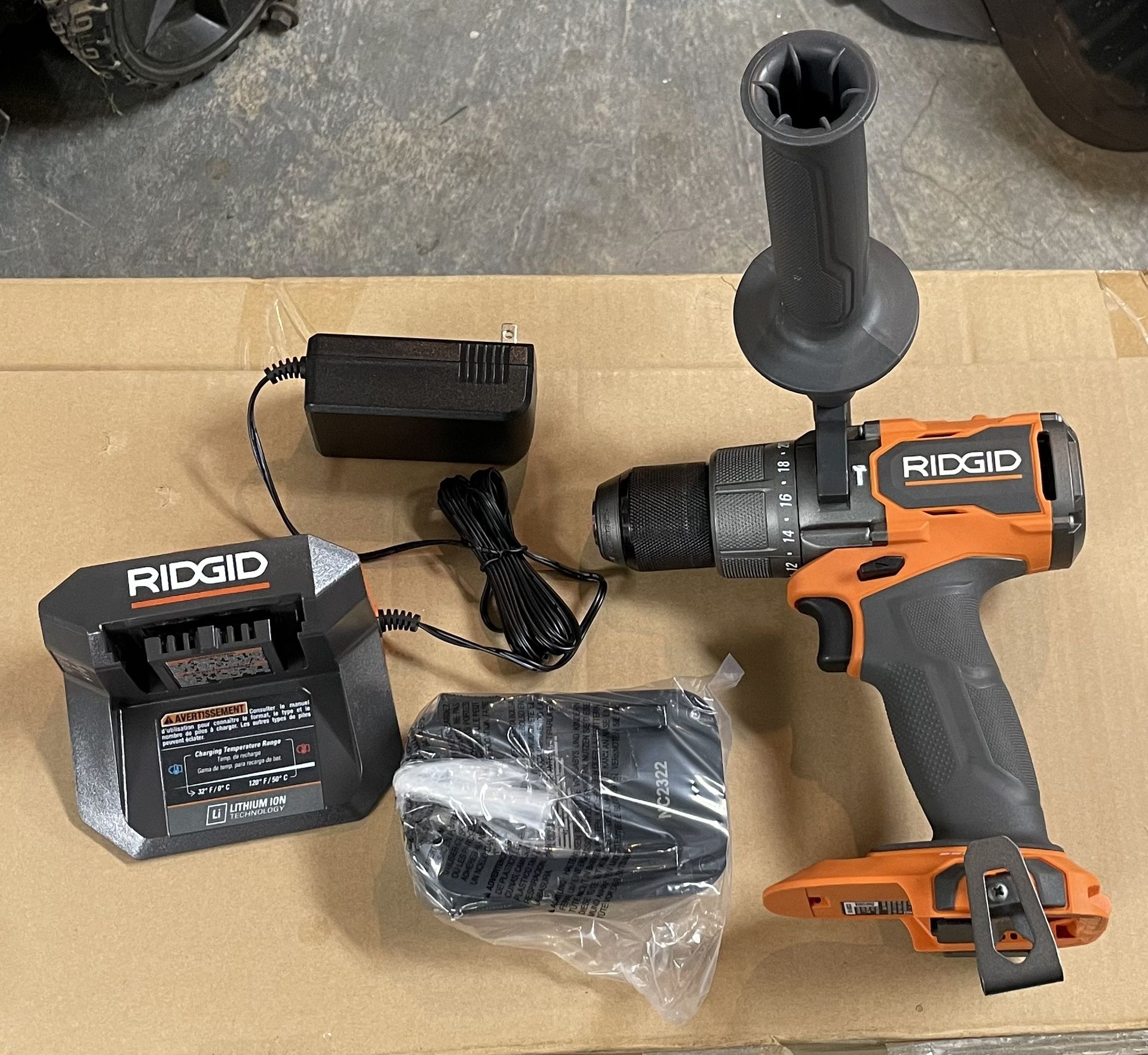 Ridgid Brushless Hammer Drill with Brand New Battery and Charger