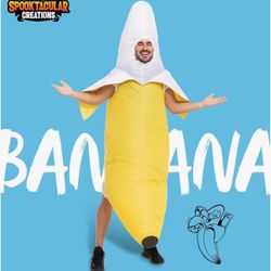 Disfraz Para Adulto De Banana 🍌 Las pilas No Incluidas Nuevo