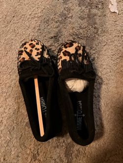 Cheetah and Black Kids Slippers