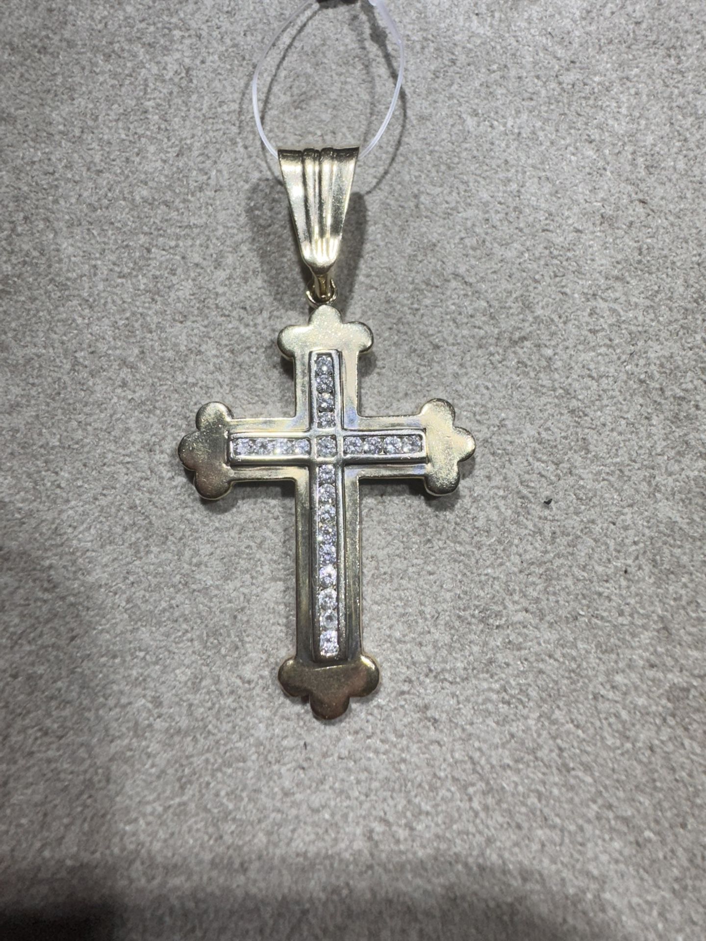 14k Diamond Cross Pendant .44 Carat Diamonds