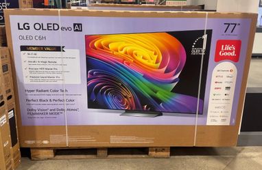 77C6H 77” Lg smart 4k oled hdr tv
