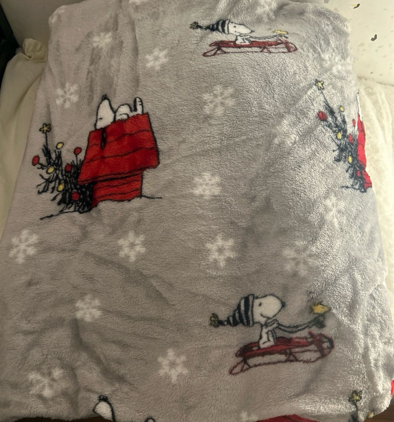 Snoopy Christmas blanket