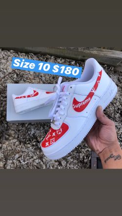 Red Bape Vans/supreme af1