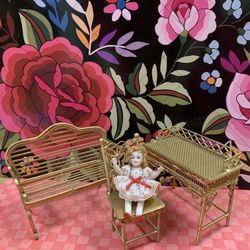 Antique Vintage Victorian Furniture Dollhouse