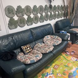 Natuzzi Leather Sofa Set