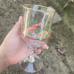 Vintage Arby’s Christmas Wine Glasses