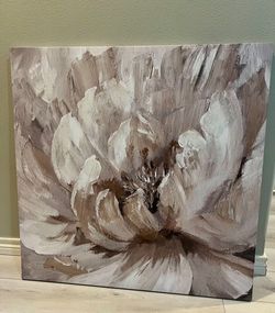 Large Flower Canvas Wall Print