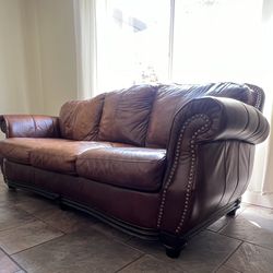 Faux Leather Sofas(2)