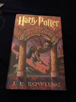 Harry Potter hardcover sorcerer's stone book