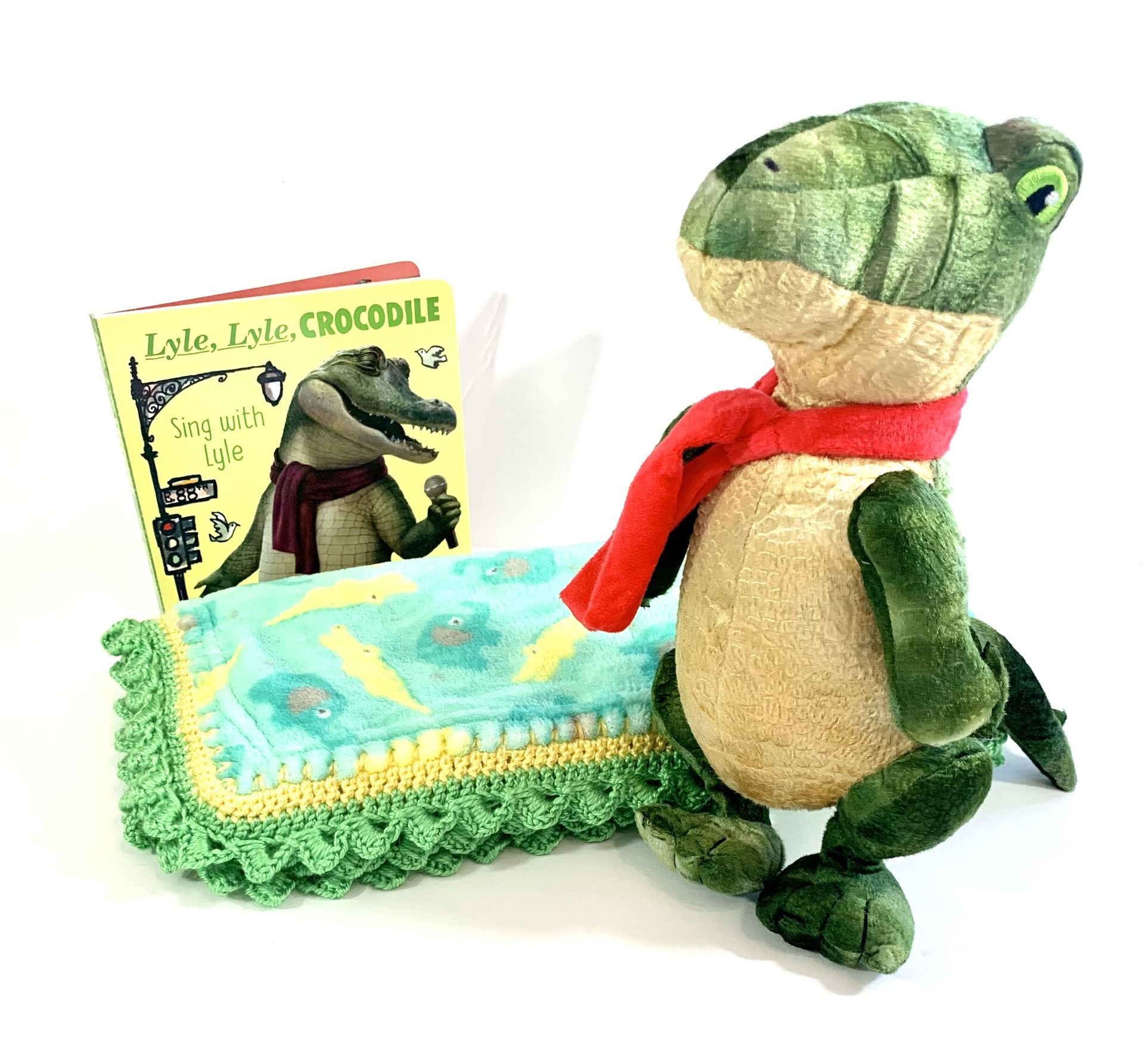 Lyle Lyle Crocodile Crochet Baby Blanket Gift Set