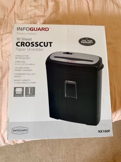 New Paper Shredder - 10 sheet - Cross Cut