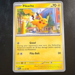 Pokémon  Pikachu Card HP70
