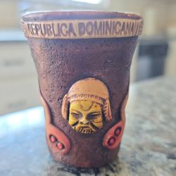 Unique Shot Glass From The Dominican Republic 