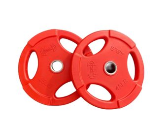 Salinas Fit- RUBBER COATED COLORED OLYMPIC PLATES: Rubber Plates, per Pair - 240lb set- Full set of weight plates Weights Pairs