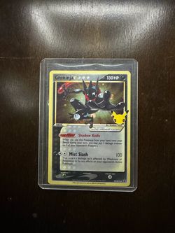 25th Celebrations ETB Promo Greninja Gold Star SWSH144