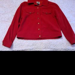 NWOT RAFAELLA SPORT JACKET RED SIZE M