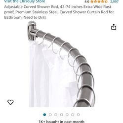 Adjustable Curved Shower Rod