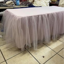 New Light Pink 6ft Tablecloth