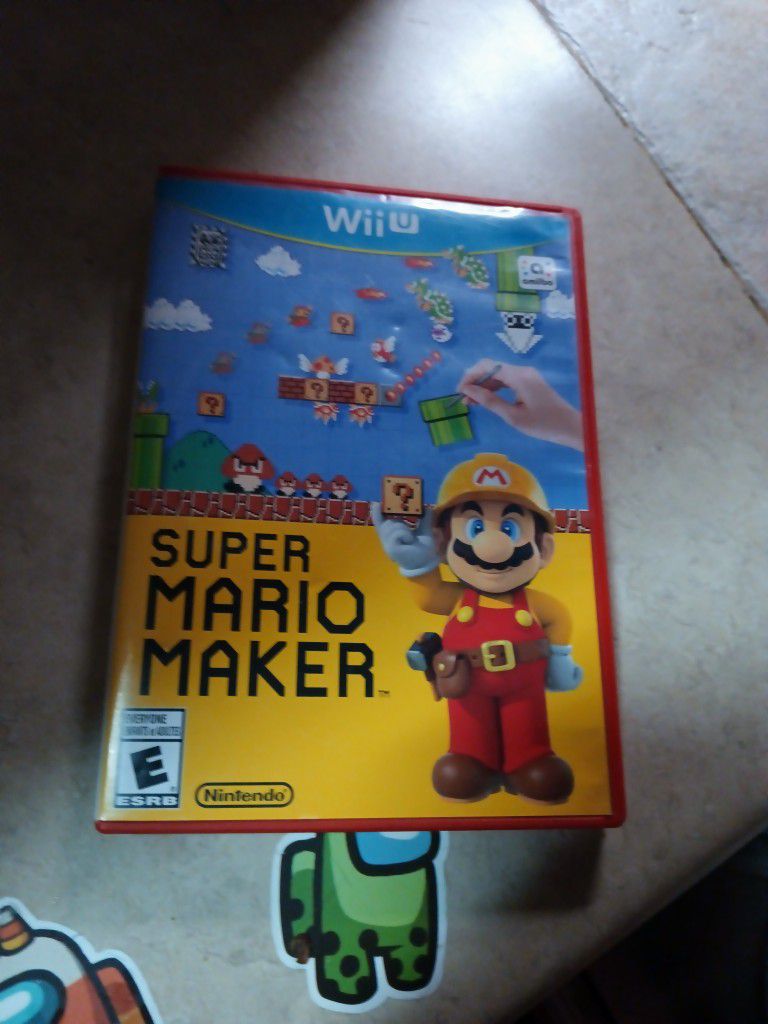 Super Mario Maker Nintendo Wiiu Video Game 