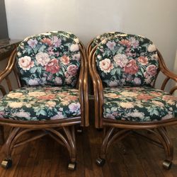 Rattan Chairs Swivel Dining Chairs