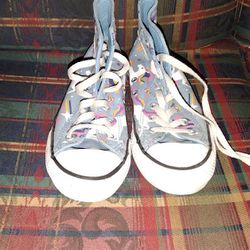 Converse Chuck Taylor All Star HI Top Unicorn Shoes 665472C Youth Girls Size 3.5