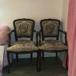 vintage wooden chairs