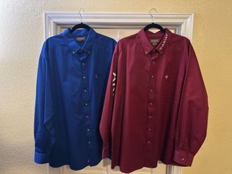 ARIAT LONG SLEEVE SHIRTS SIZE 2XL MEN’s COWBOY VAQUERA