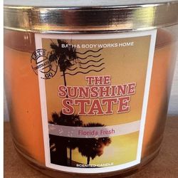 Bath And Body Works The Sunshine State 3 Wick Candle New