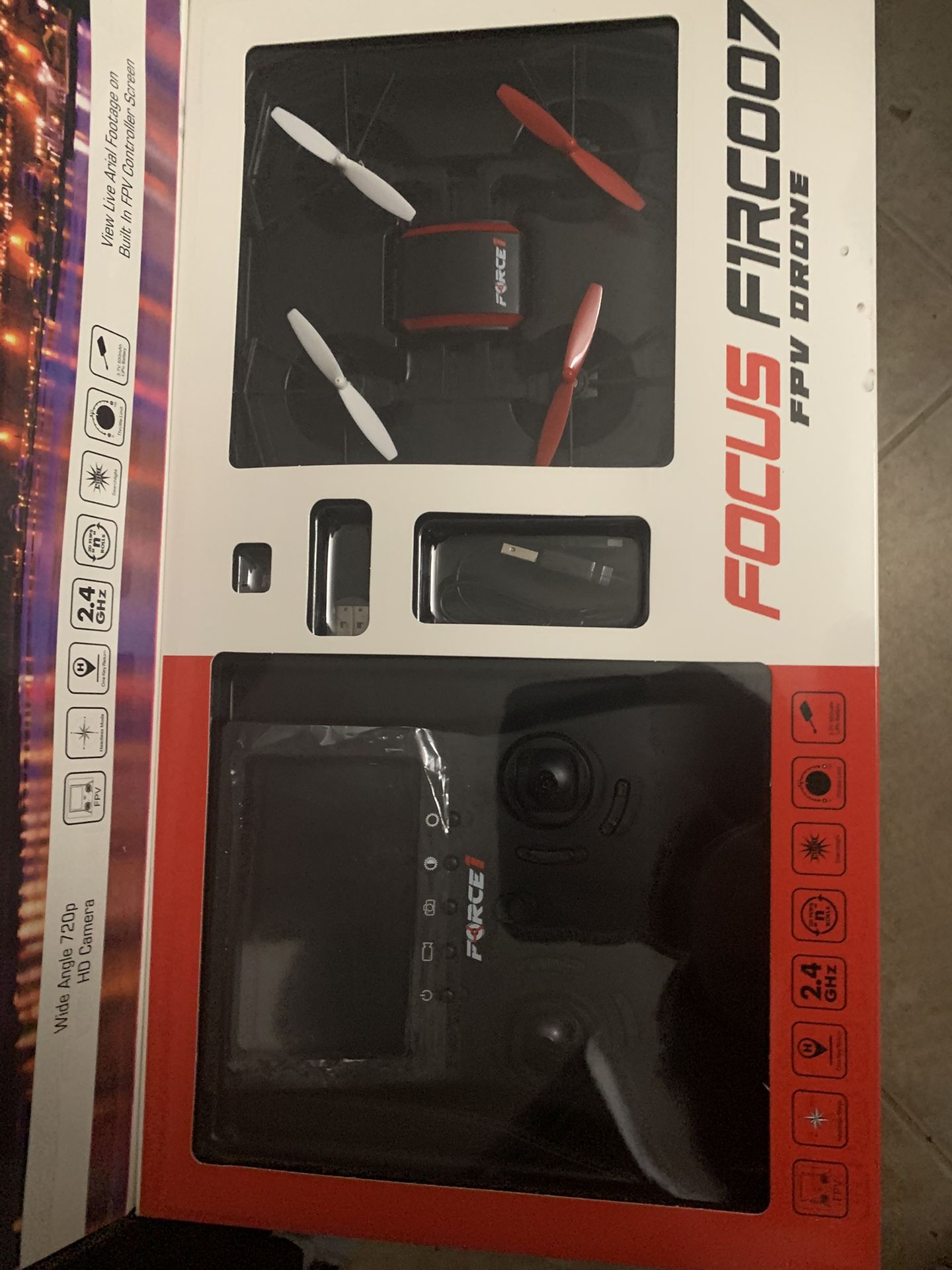 This is for a FOCUS F1RC007 DRONE - BRAND NEW IN BOX Bring life to your outdoor adventures with the all new Focus FPV Drone with HD Camera