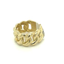 10kt Gold Rounded Cuban Ring 11.30grams Size 10 170731 3