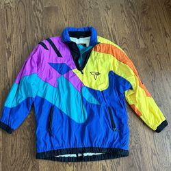 Vtg TYROLIA Skiwear Multicolor Women’s Jacket Size L