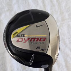 Nike SQ Dymo 5 Fairway Wood 19° Quad Keel W Flex Graphite Golf Club 