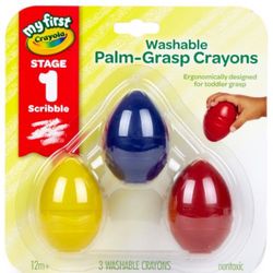 Crayola My First Washable Palm Grasp Crayons