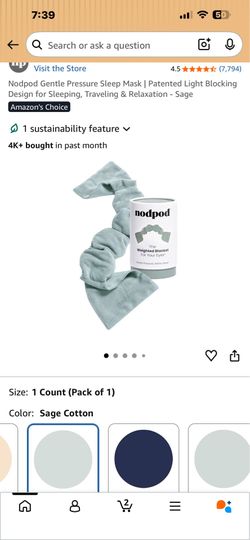 nodpod weighted blanket for your eyes new