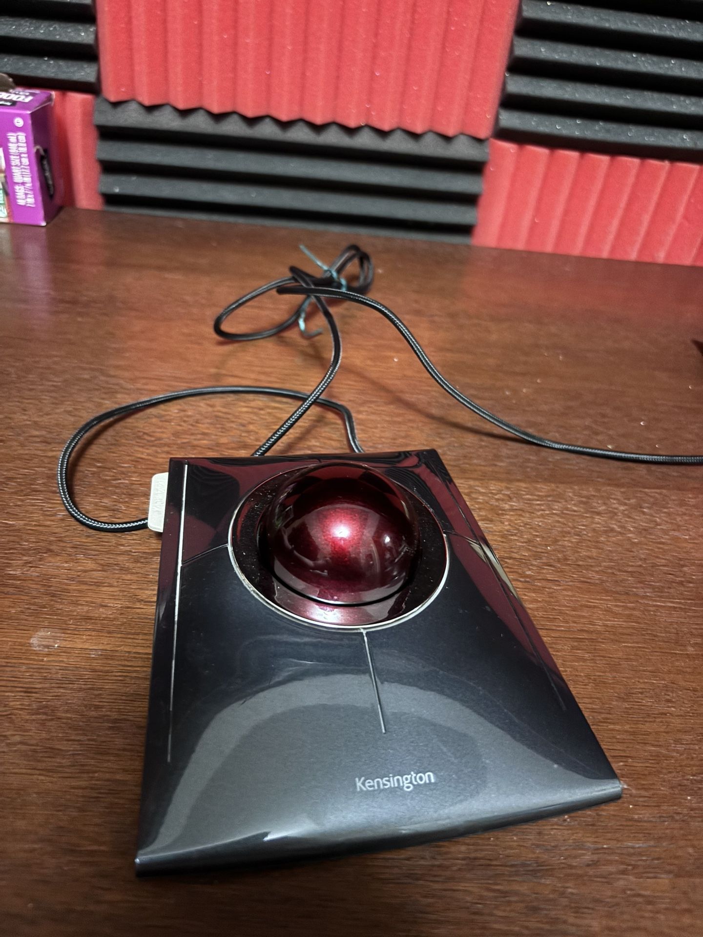 Kensington Wired Trackball Mouse (K72327U), Black