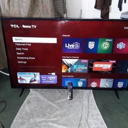 TCL Roku Smar 5v 43" Inch Class Series 4K UHD HDR LED Smart Roku TV-43S435 Y2020 Remote Control Included 