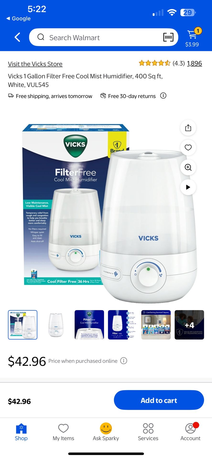 Vicks Hunidifier