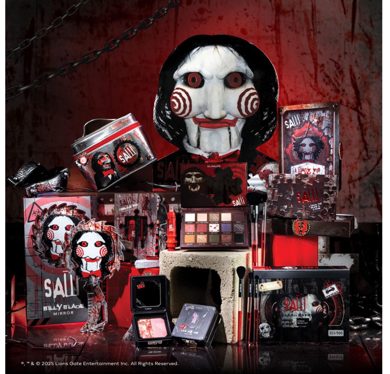 SAW x Glamlite Full Collection W/PR BOX - BNIB SEALED