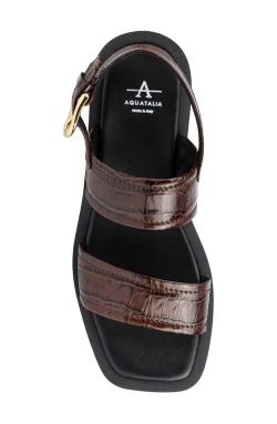 *New* Aquatalia Sandals Color Brown Size US 6 With Bag And box