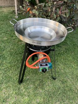 Set de 3ps quemador con base y disco de acero inoxidable