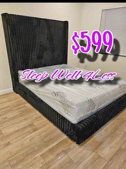 New queen bed
