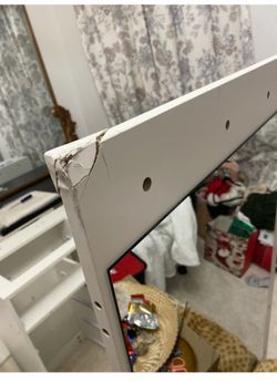 Mirror Vanity with holes for lighting (damaged)