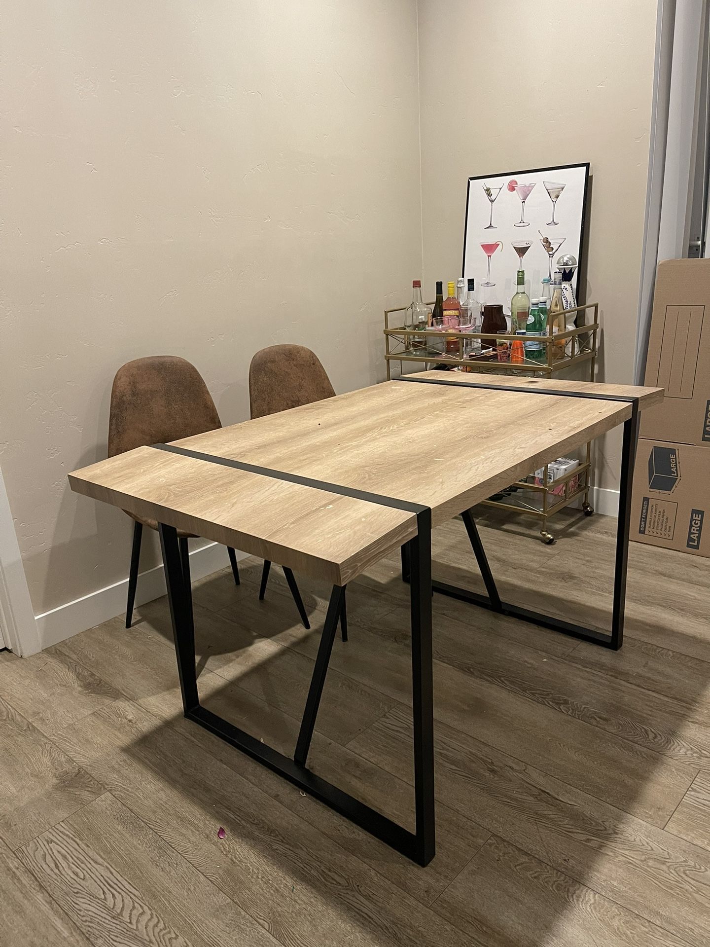 Dining room table with chairs