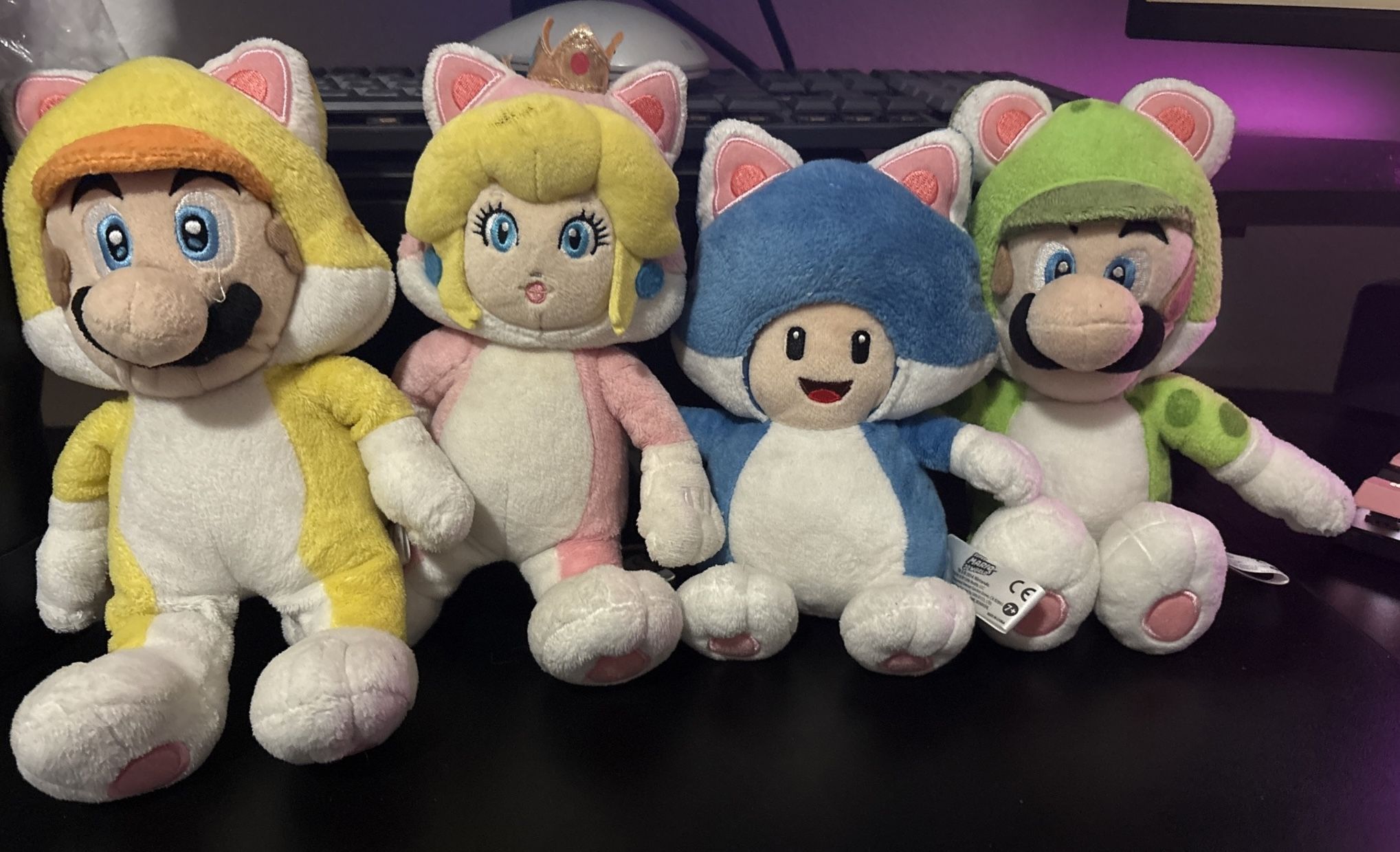 Nintendo Cat Mario Plushies