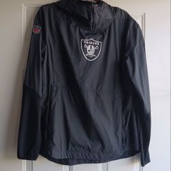 Authentic Raiders Pullover Fleece Hoodie Sz M 
