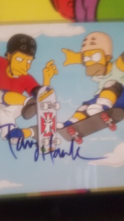 tony hawk autograph with Beckett