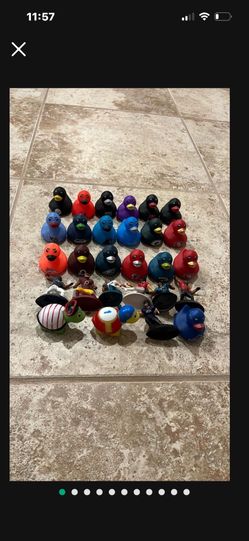 Toy NFL Team Ducks And Players 