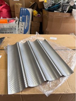 Nonstick Perforated Baguette Pan 15" x 13" for French Bread Baking