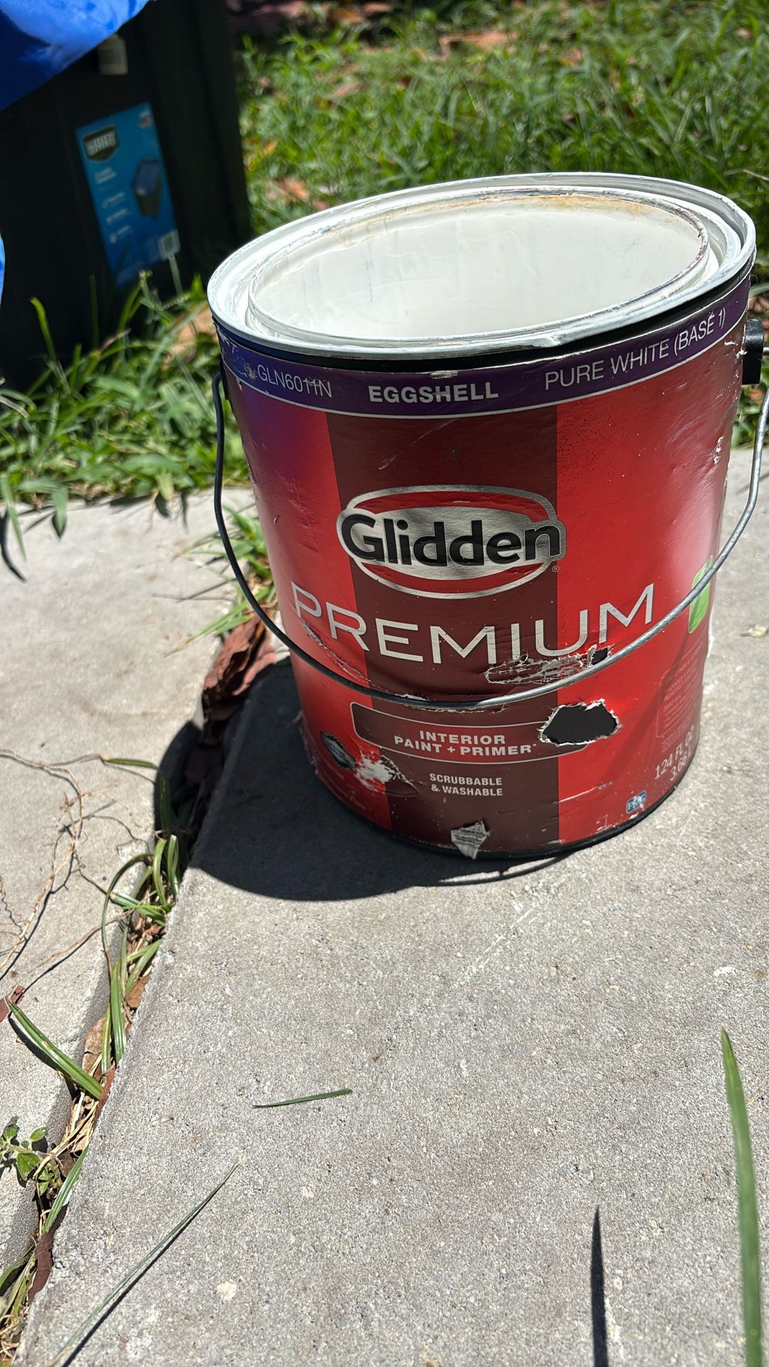 PAINT GLIDDEN PREMIUM INTERIOR PAINT PLUS PRIMER EGGSHELL, PURE WHITE ...
